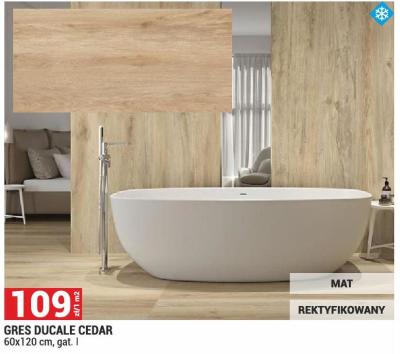 Gres ducale cedar 60x120 cm, gat. I Merkury Market promocja w Merkury Market