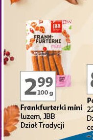 Frankfurterki mini Jbb bałdyga promocja