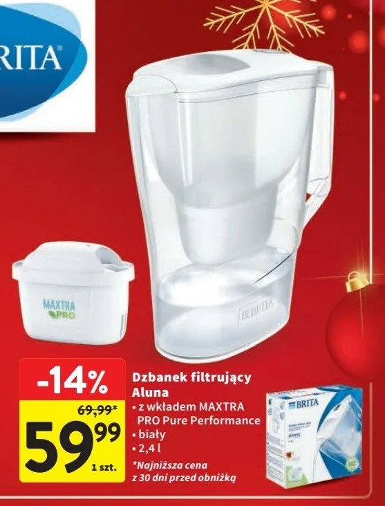 Dzbanek filtrujący aluna xl biały Brita fill&enjoy aluna promocja