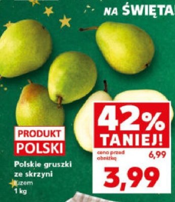 Polskie gruszki ze skrzyni Kaufland promocja w Kaufland