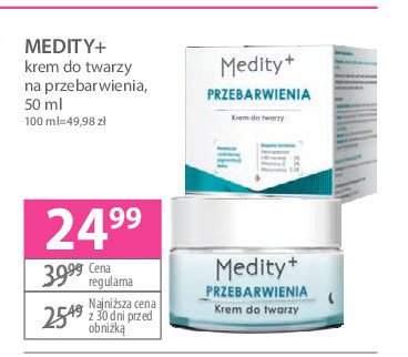 Krem do twarzy Medity+ przebarwienia promocja