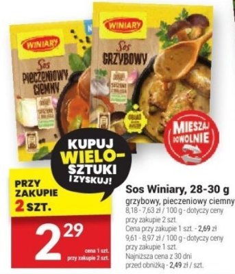 Sos Winiary różne rodzaje 28-30 g promocja w Twój Market