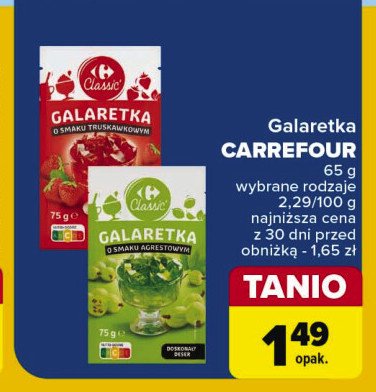 Galaretka agrestowa Carrefour classic promocja