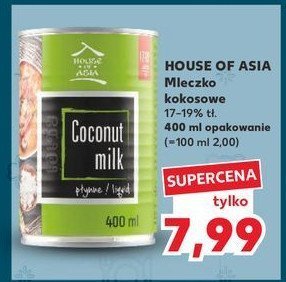 Mleczko kokosowe 17-19% House of asia promocja