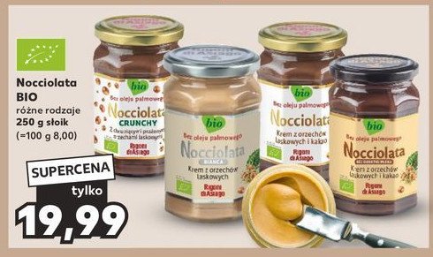 Krem z orzechów laskowych z kakao Prodotto biologico nocciolata Rigoni di asiago promocja