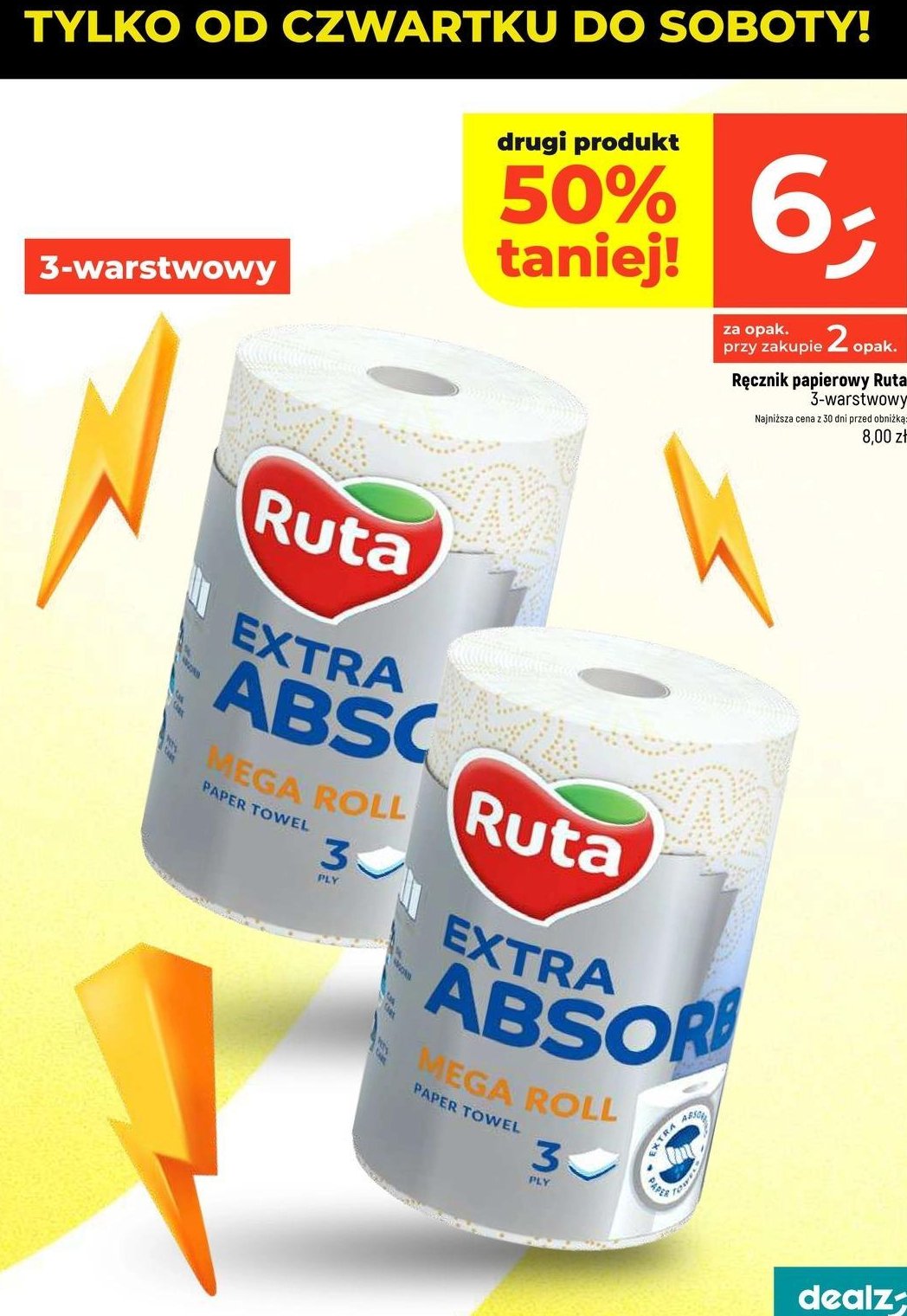 Ręcznik papierowy extra absorb Ruta promocja