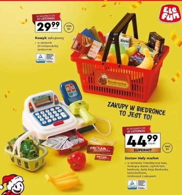 Zestaw Mały market EleFun promocja w Biedronka