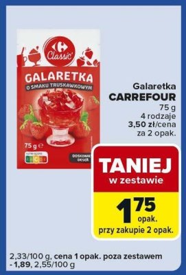 Galaretka CARREFOUR 75 g 4 rodzaje promocja w Carrefour Express