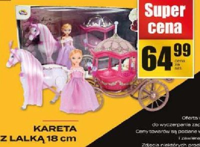 Kareta z lalką 18 cm promocja w Supeco