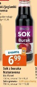 Sok z buraka Naturavena Bio Planet promocja w Leclerc