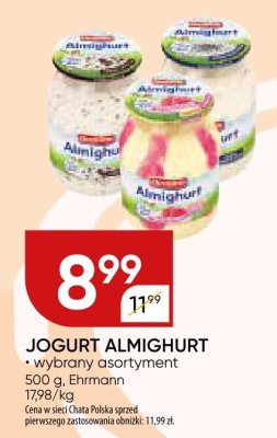 Jogurt almighurt promocja w Chata Polska