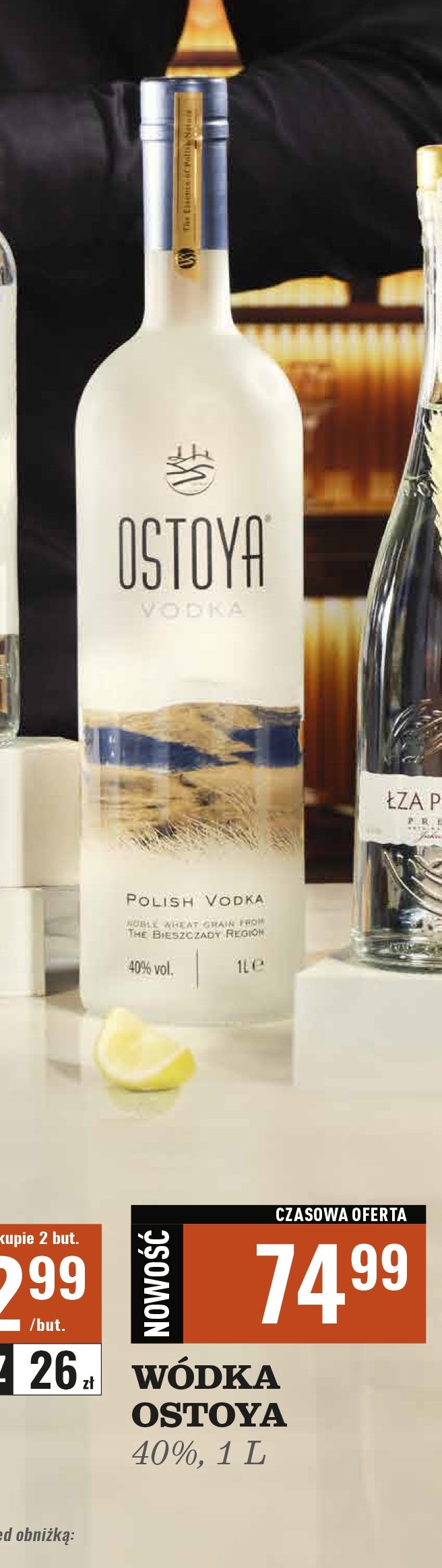 Wódka Ostoya vodka promocja w Biedronka
