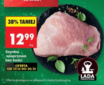 Szynka wieprzowa bez kości promocja w Biedronka