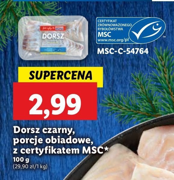 Dorsz czarny filet ze skórą Abramczyk promocja