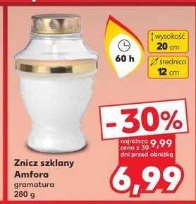 Znicz amfora promocja