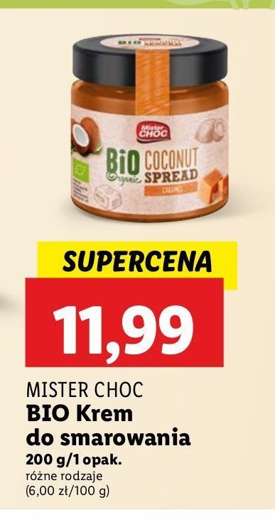 Krem kokosowy karmelowy Mister choc promocja