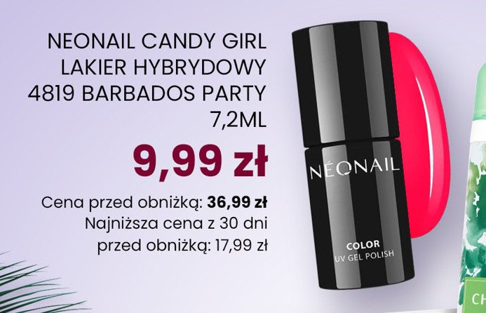 Lakier hybrydowy barbados party NEONAIL GEL POLISH COLOR promocja