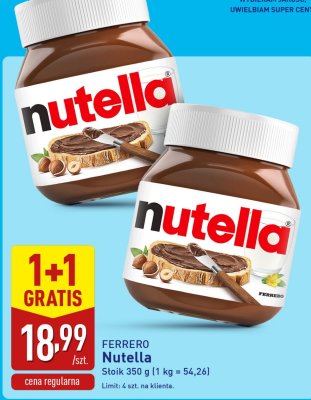 Krem czekoladowy Nutella promocja w Aldi