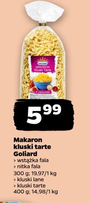 Makaron nitki Goliard promocja w Netto