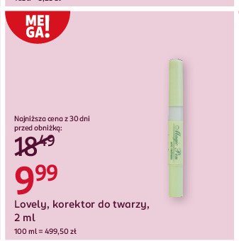 Korektor do twarzy anti - redness LOVELY MAGIC PEN promocja w Rossmann