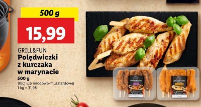 Pol臋dwiczki z kurczaka w marynacie bbq Grill and fun promocja