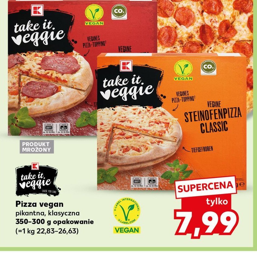 Pizza pikantna K-classic takie it veggie promocja