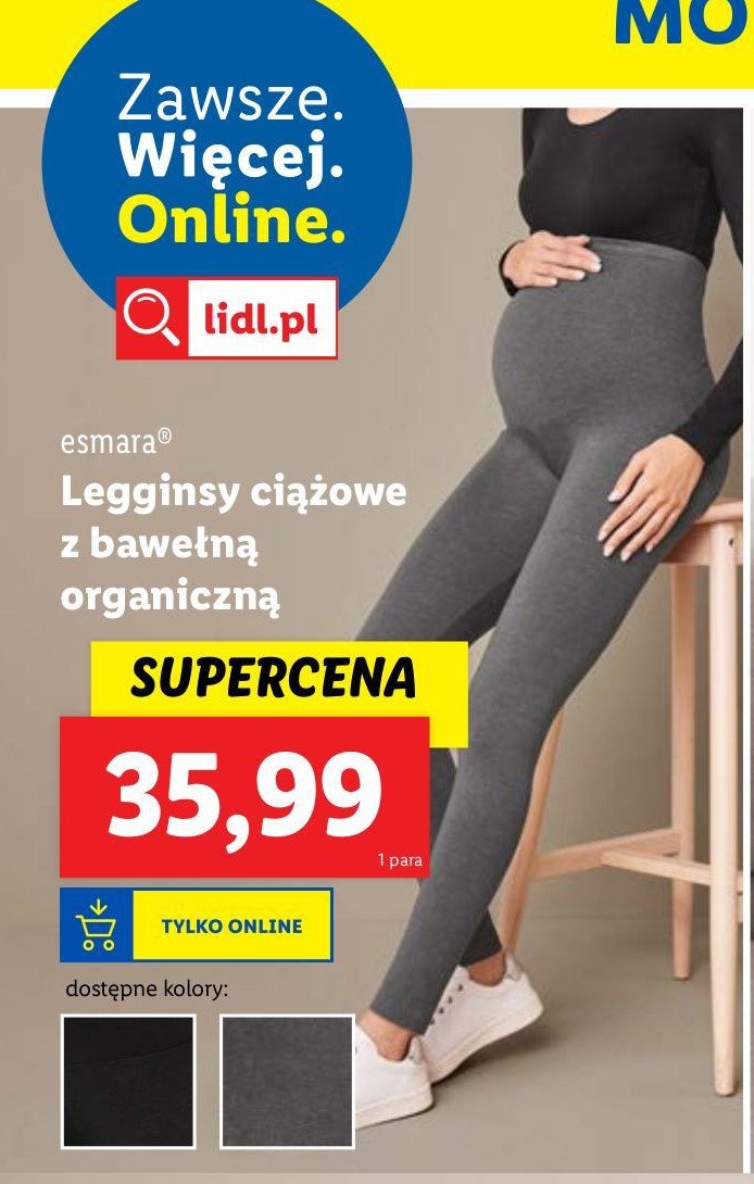 Legginsy ciążowe Esmara promocja