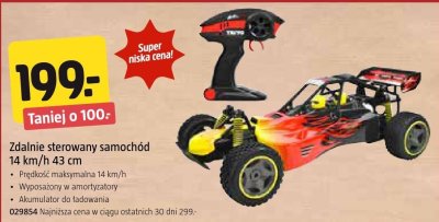 Zdalnie sterowany samochód 14 km/h 43 cm promocja w Jula