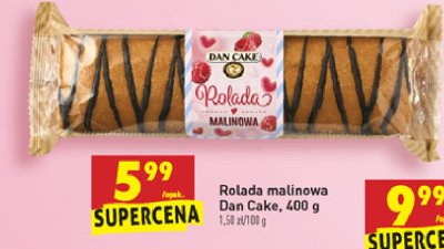 Rolada malinowa Dan cake promocja
