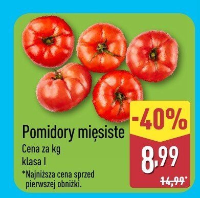 Pomidory mięsiste promocja w Aldi