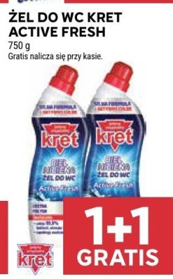 Żel do WC Kret Active Fresh promocja w Stokrotka