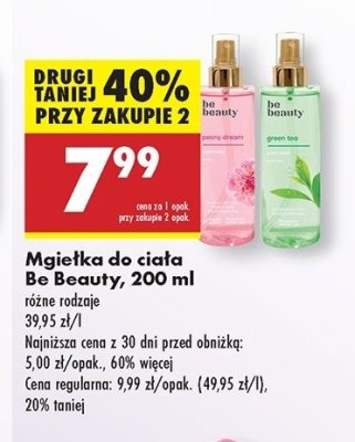 Mgie艂ka do cia艂a green tea Be beauty Be beauty care promocja