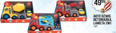 Auto dźwig, betoniarka, ławeta 2w1 promocja w Arhelan