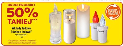 Wkłady ledowe i świece ledowe drugi -50% taniej promocja w POLOmarket
