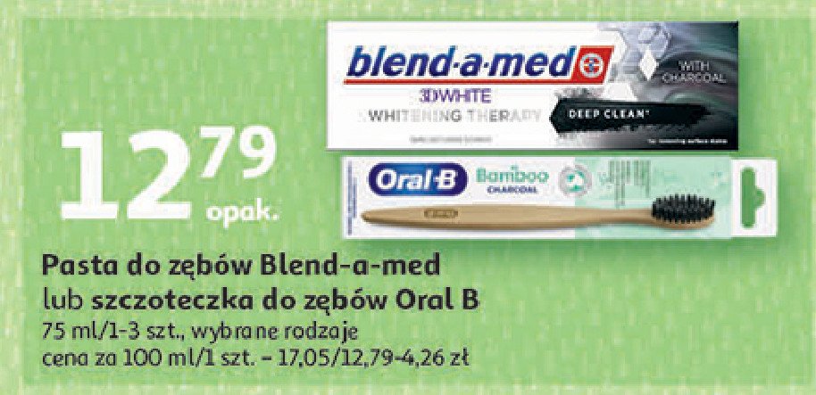 Szczoteczka do zębów charcoal Oral-b bamboo promocja