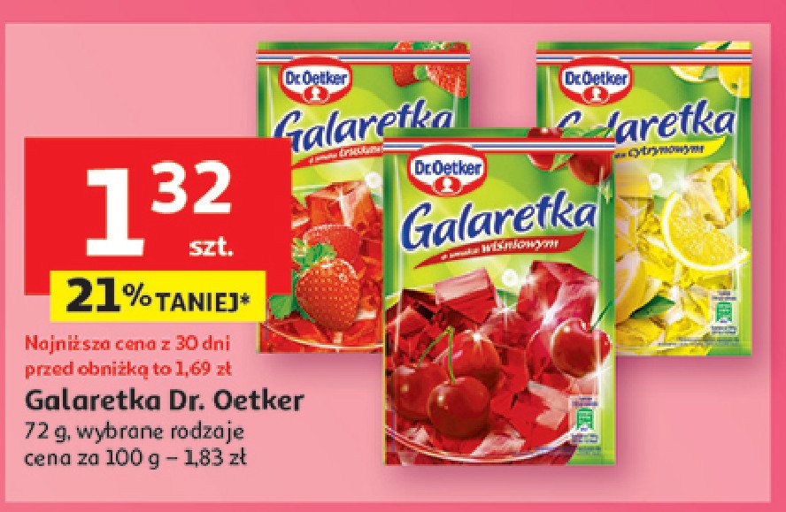 Galaretka cytrynowa Dr. oetker promocja w Auchan
