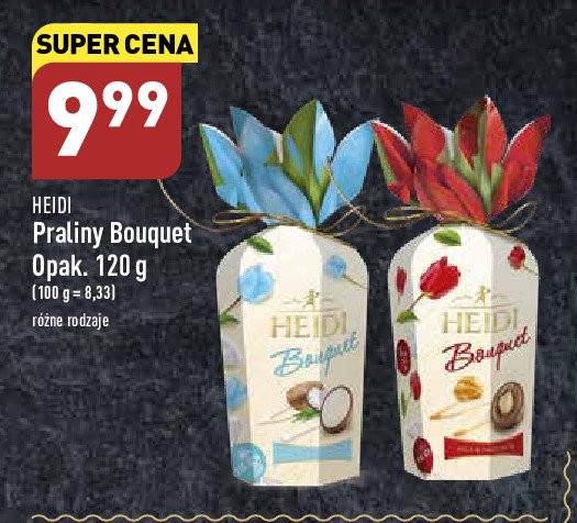 Praliny bouquet premium dark & cherry Heidi promocja
