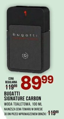 Perfumy Bugatti Signature Carbon woda toaletowa męska 100 ml promocja w Drogerie Natura
