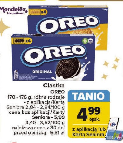 Ciastka golden Oreo promocja