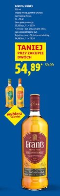 Whisky Grant's Summer Orange 700 ml promocja w Lidl