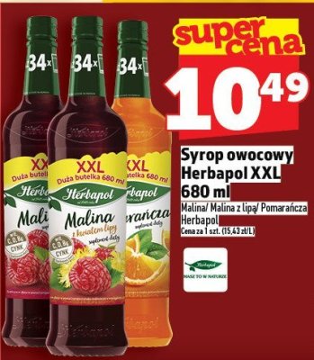 Syrop owocowy Herbapol XXL 680 ml promocja w TOPAZ