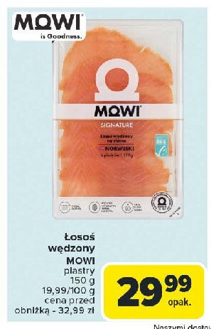 Łosoś norweski wędzony w plastrach Mowi promocja