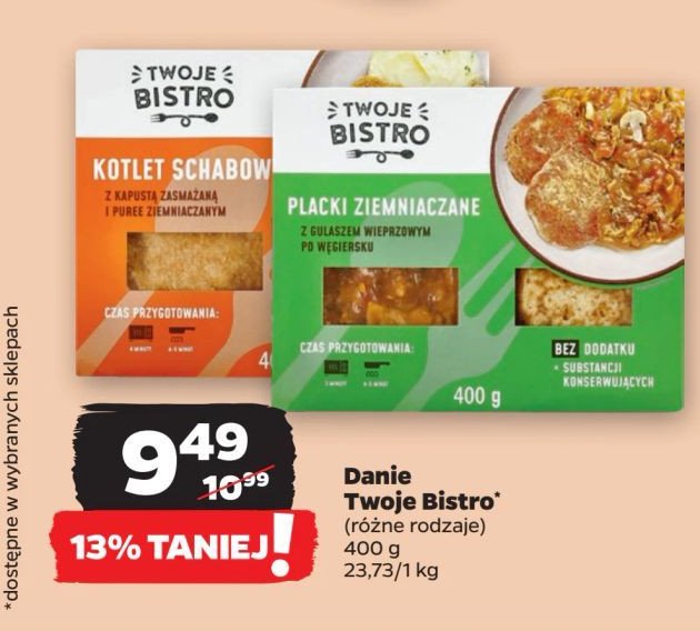 Placki ziemniaczane TWOJE BISTRO promocja