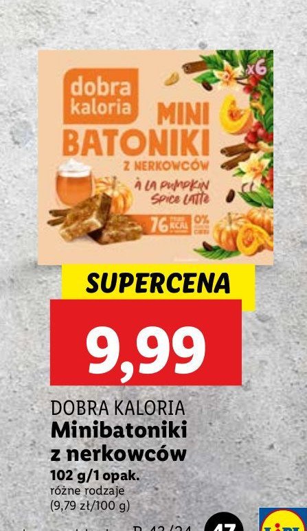 Mini batoniki z nerkowców a la pumpkin spice latte Dobra kaloria promocja