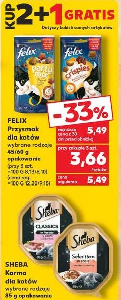Karma dla kota z kurczakiem Sheba promocja