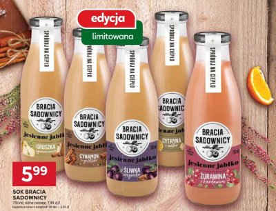Sok Bracia Sadownicy Cytryna promocja w Stokrotka