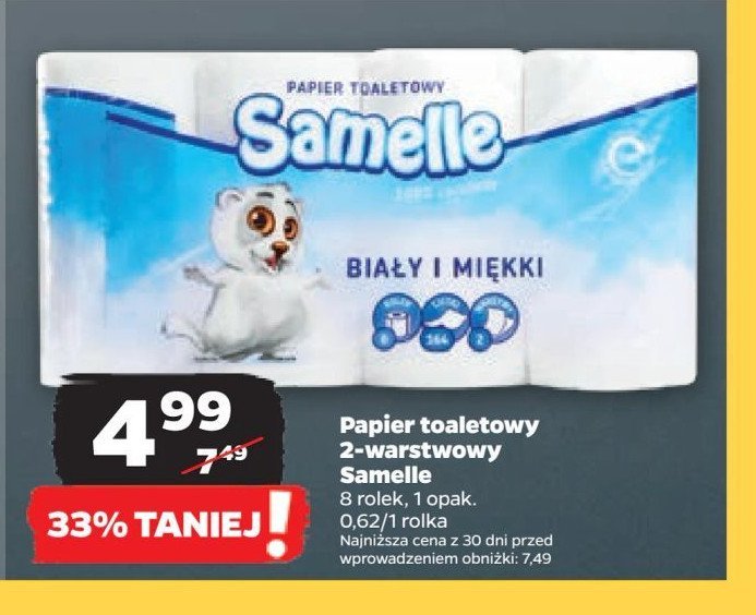 Papier toaletowy Samelle promocja w Netto
