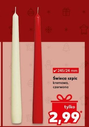 Świeca szpic promocja w Kaufland