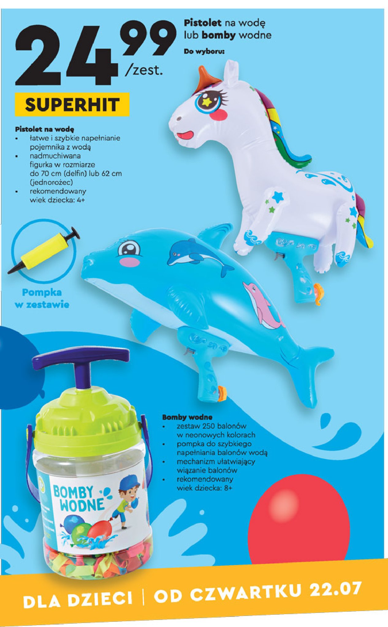 Bomby wodne promocja