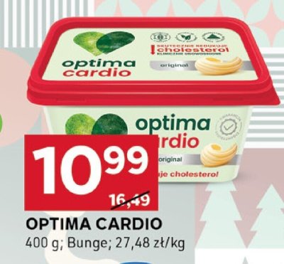 Margaryna Optima cardio o smaku masła promocja w Stokrotka